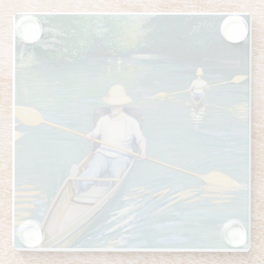 Gustave Caillebotte - Skiffs on Yerres Glasuntersetzer (Rückseite)