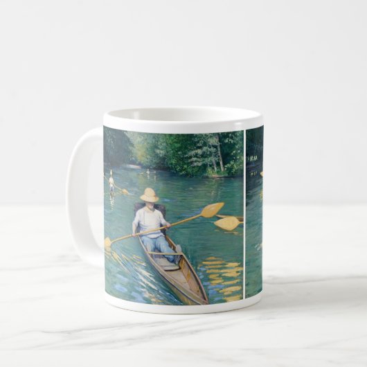 Gustave Caillebotte - Skiffs on Yerres Kaffeetasse (Vorderseite Links)