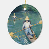 Gustave Caillebotte - Skiffs on Yerres Keramik Ornament (Links)