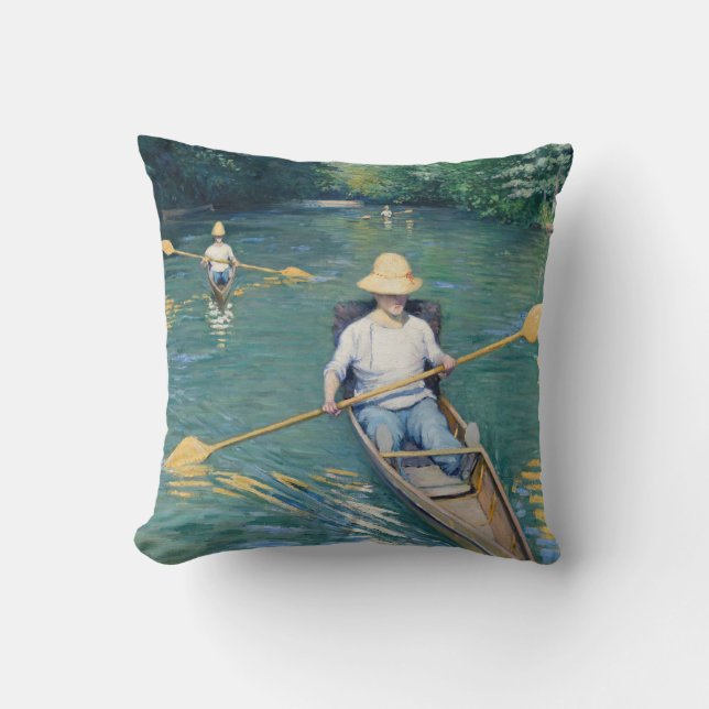 Gustave Caillebotte - Skiffs on Yerres Kissen (Vorderseite)
