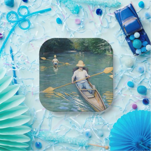 Gustave Caillebotte - Skiffs on Yerres Pappteller (Party)