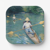 Gustave Caillebotte - Skiffs on Yerres Pappteller (Vorderseite)