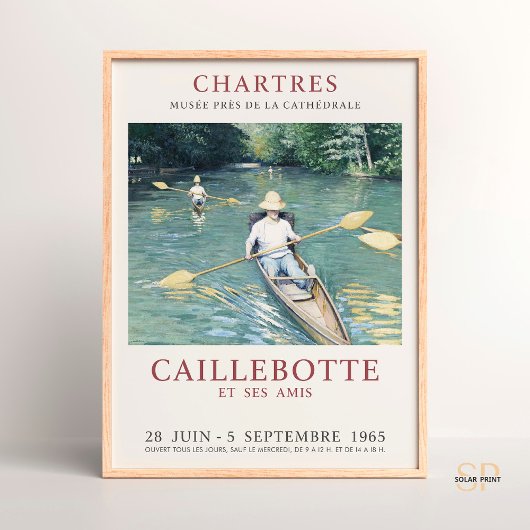 Gustave Caillebotte Skiffs on Yerres Poster