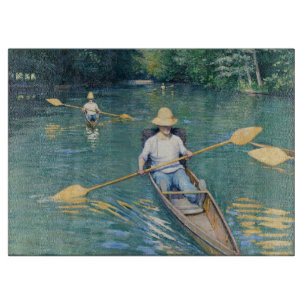 Gustave Caillebotte - Skiffs on Yerres Schneidebrett