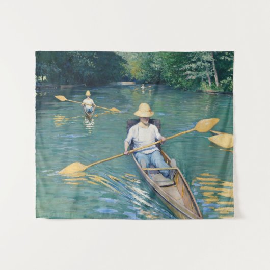 Gustave Caillebotte - Skiffs on Yerres Wandteppich (Vorderseite (Horizontal))