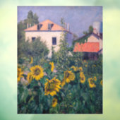 Gustave Caillebotte - Sonnenblumen, Garten Fensteraufkleber (Blatt 3)