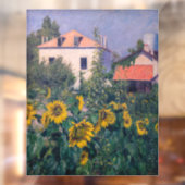 Gustave Caillebotte - Sonnenblumen, Garten Fensteraufkleber (Blatt 2)