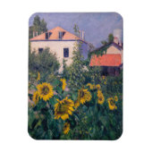 Gustave Caillebotte - Sonnenblumen, Garten Magnet (Vertikal)