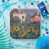 Gustave Caillebotte - Sonnenblumen, Garten Pappteller (Party)