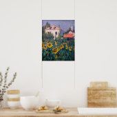 Gustave Caillebotte - Sonnenblumen, Garten Poster (Küche)