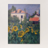 Gustave Caillebotte - Sonnenblumen, Garten Puzzle (Vertikal)