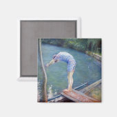 Gustave Caillebotte - The Bather / The Diver Magnet (Vorderseite/Rückseite)