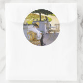 Gustave Caillebotte - The Orange Tree Runder Aufkleber (Tasche)