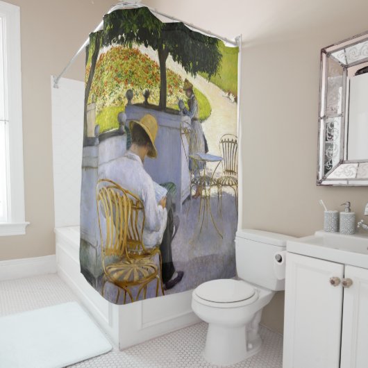 Gustave Caillebotte - The Orange Trees Duschvorhang (Beispiel)