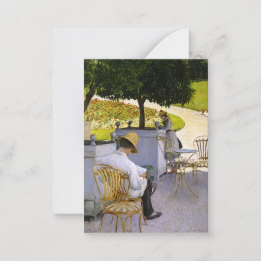 Gustave Caillebotte - The Orange Trees Mitteilungskarte (Vorderseite)