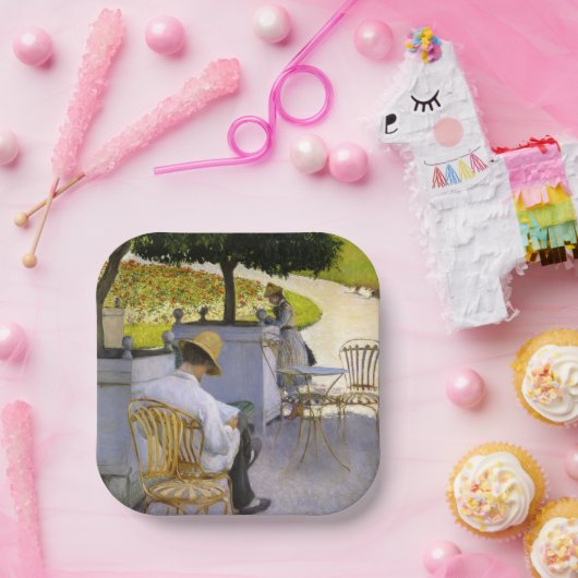 Gustave Caillebotte - The Orange Trees Pappteller (Party)