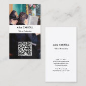Gustave Caillebotte - The Piano Lesson - QR Code Visitenkarte (Vorne/Hinten)