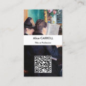 Gustave Caillebotte - The Piano Lesson - QR Code Visitenkarte (Vorderseite)