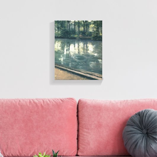 Gustave Caillebotte - The Yerres, Regen Leinwanddruck (Insitu (Wohnzimmer))
