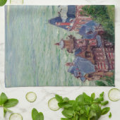 Gustave Caillebotte - Villas in Trouville Geschirrtuch (Gefaltet)