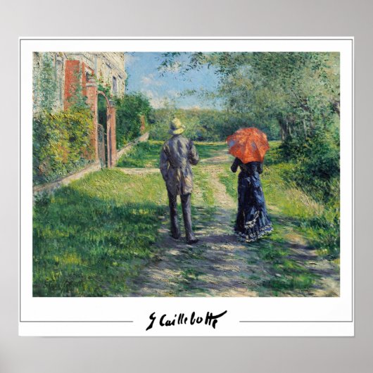 Gustave Caillebotte Zedign Art Poster #14 (Vorne)