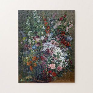 Gustave Courbet Bouquet von Blume in einer Vase Ar Puzzle
