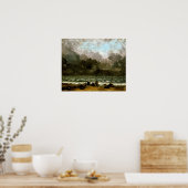 Gustave Courbet das Meer Poster (Küche)