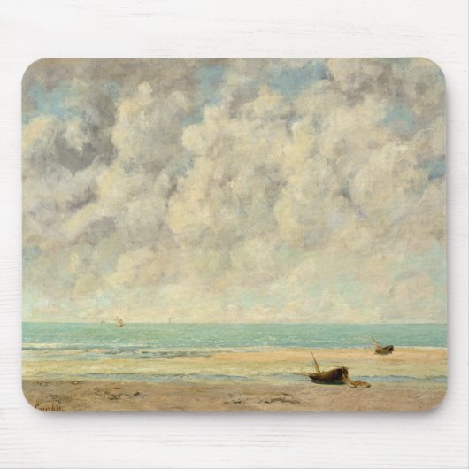 Gustave Courbet | das ruhige Meer Mousepad (Vorne)
