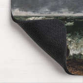 Gustave Courbet - Das Sturmmeer / die Welle Mousepad (Ecke)