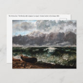 Gustave Courbet - Das Sturmmeer / die Welle Postkarte (Vorne/Hinten)