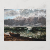 Gustave Courbet - Das Sturmmeer / die Welle Postkarte (Vorderseite)