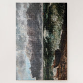 Gustave Courbet - Das Sturmmeer / die Welle Puzzle (Vertikal)