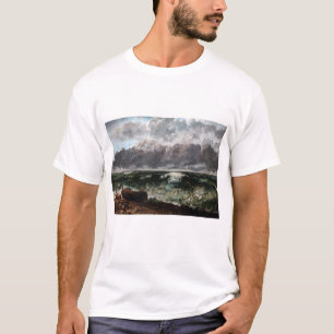 Gustave Courbet - Das Sturmmeer / die Welle T-Shirt
