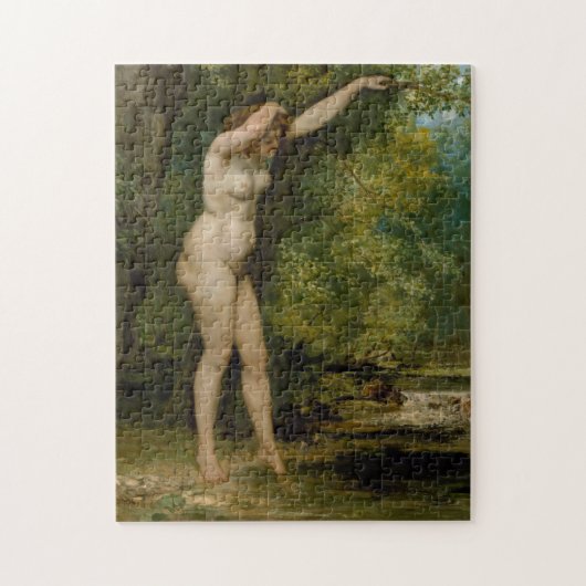 Gustave Courbet | der junge Badegast Puzzle (Vertikal)