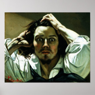 Gustave Courbet - Der verzweifelte Mann Poster