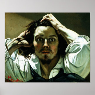 Gustave Courbet - Der verzweifelte Mann Poster