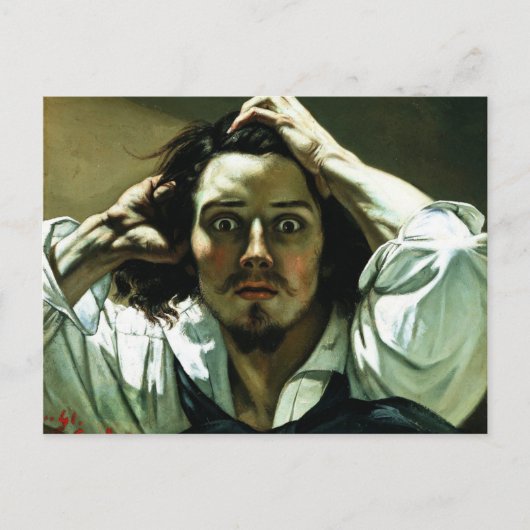 Gustave Courbet - Der verzweifelte Mann Postkarte (Vorderseite)