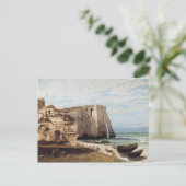 Gustave Courbet - Die Klippen auf etretat nach Postkarte (Stehend Vorderseite)
