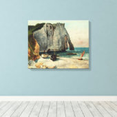 Gustave Courbet | Die Klippen von Etretat, der Haf Leinwanddruck (Insitu (Holzboden))