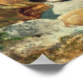 Gustave Courbet | Die Klippen von Etretat, der Haf Poster (Ecke)