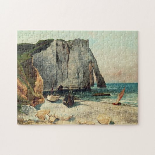 Gustave Courbet | die Klippen von Etretat, der Puzzle (Horizontal)