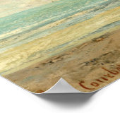 Gustave Courbet | Die ruhige See Poster (Ecke)