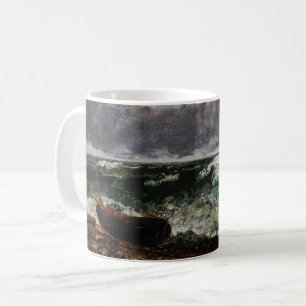 Gustave Courbet - Die stürmische See / Die Welle Kaffeetasse