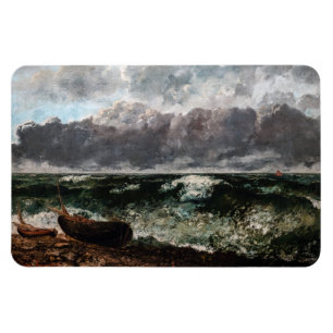 Gustave Courbet - Die stürmische See / Die Welle Magnet