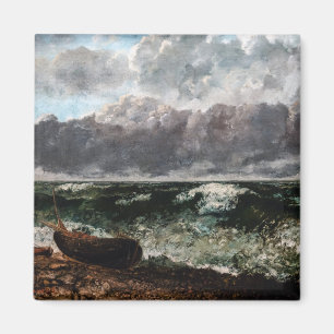 Gustave Courbet - Die stürmische See / Die Welle Magnet
