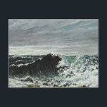 Gustave Courbet - Die Welle Postkarte<br><div class="desc">The Wave by Gustave Courbet,  1869. Öl auf Leinwand.</div>