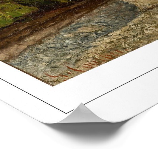 Gustave Courbet Fine Art #391 Poster (Ecke)