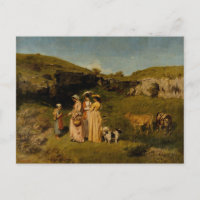 Gustave Courbet - Junge Damen des Dorfes