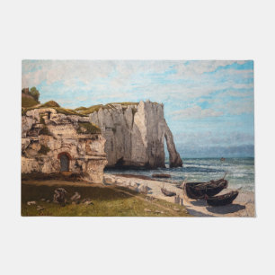 Gustave Courbet - Klippen bei Etretat nach Sturm Fußmatte