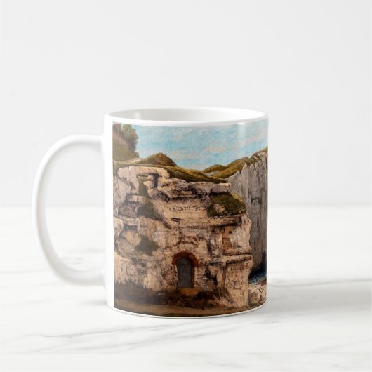 Gustave Courbet - Klippen bei Etretat nach Sturm Kaffeetasse (Links)